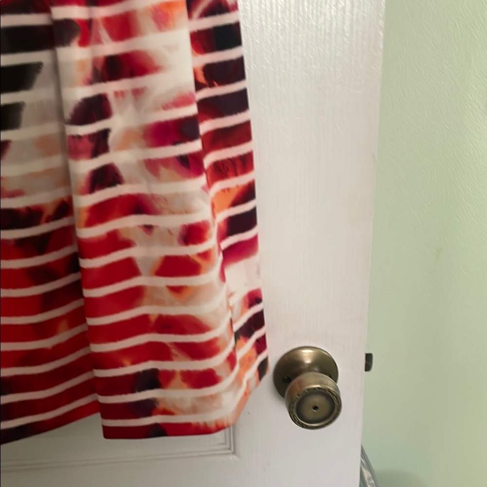 Jessica Simpson Red and Pink Striped Dress